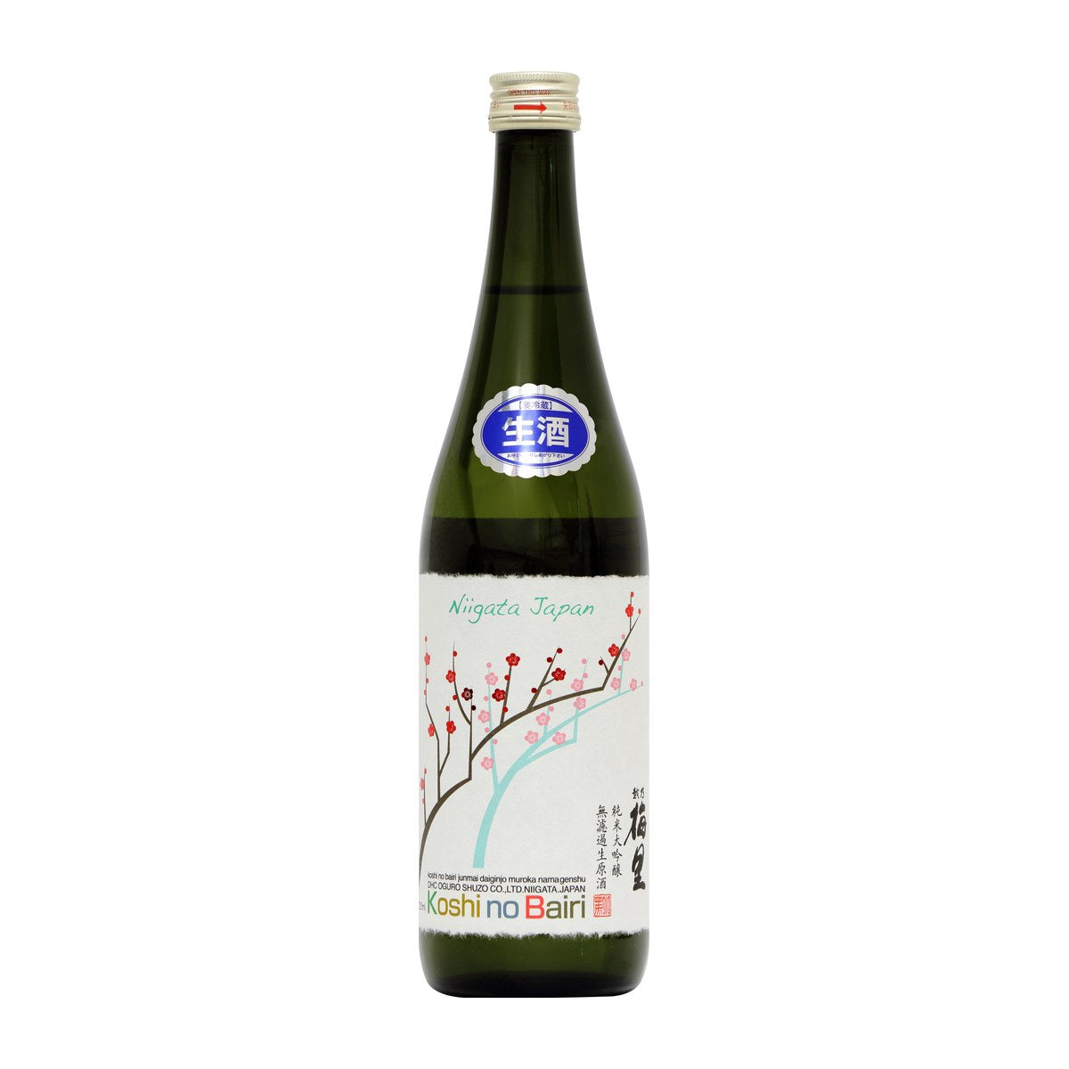 越乃梅里 純米大吟醸 無濾過生原酒 720ml